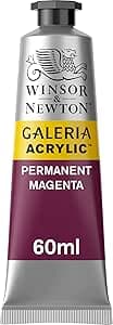 Winsor & Newton Galeria Acrylic Color, 60ml (2-oz) Tube, Permanent Magenta